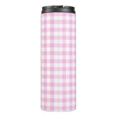 Landhaus-Rosa-Karo Thermosbecher (Rückseite)