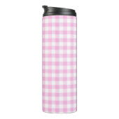 Landhaus-Rosa-Karo Thermosbecher (Nach rechts gedreht)