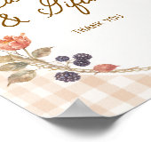 Landhaus 'Sich Verlieben' Gingham Karten & Geschen Poster (Ecke)