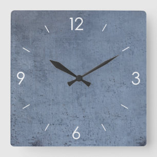 Landhaus-Stil Holzdeko im Vintage-Look Quadratische Wanduhr