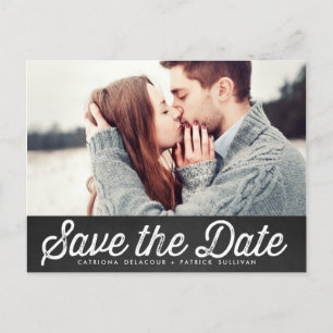 LANDHAUS-STIL-KREIDETAFEL-SPEICHERN SIE DAS DATUM- ANKÜNDIGUNGSPOSTKARTE