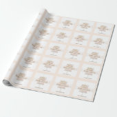 Landhaus-Verpackung Blumen Geschenkpapier (Ungerollt)