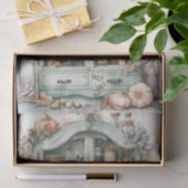 LANDHAUS-VORRATSKAMMER DEKOUPAGE SEIDENPAPIER (Geschenk)