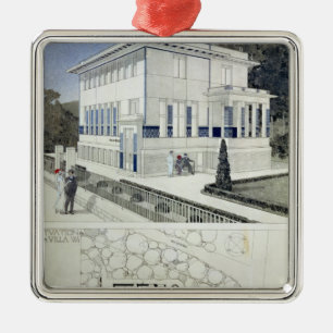 Landhaus Wagner, Wien Silbernes Ornament