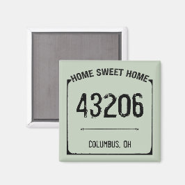 Landhaus Zuhause Süße Postleitzahl Magnet