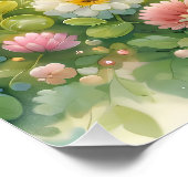 Landhäuschen-Mäuseliebesbriefwiese Poster (Ecke)