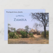 Landhäuser in Sambia Postkarte (Vorne/Hinten)