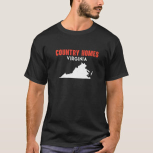 Landhäuser Washington USA Bundesstaat Amerika Reis T-Shirt