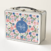 Landhausgarten Blumen Metall Lunchbox (Vorderseite)