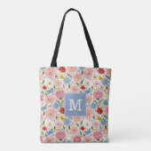 Landhausgarten Blumen-Tragetasche Tasche (Rückseite)