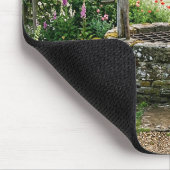Landhausgarten Brunnen Mousepad (Ecke)