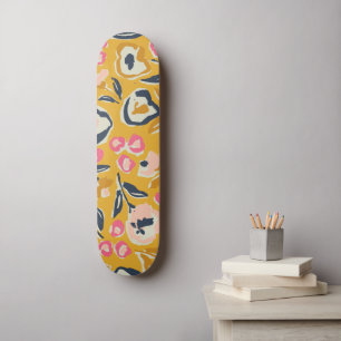 Landhausgarten Handgezeichnetes, fettes, tintenart Skateboard