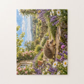Landhausgarten-Igel-Design Puzzle (Vertikal)