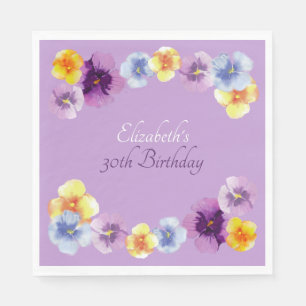 Landhausgarten-Party Boho-Blumen-Geburtstag Serviette