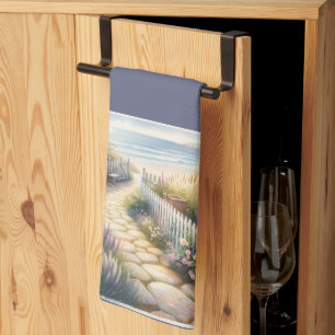 Landhausgartenweg zum Meer Geschirrtuch