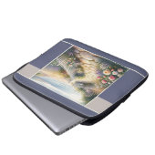 Landhausgartenweg zum Meer Laptopschutzhülle (Vorne Knopf)