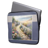 Landhausgartenweg zum Meer Laptopschutzhülle (Vorderseite Links)