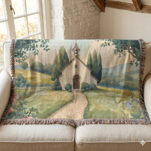 Landhausidyll-Kapellenweg-Pastell-Landschaft Decke