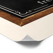 Landhausposter Kaffebar Schild – Kaffeestation  (Ecke)