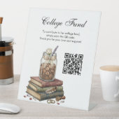 Landhausstil-Abschluss-College-Fonds-QR-Code  Sockelschild (In Situ)