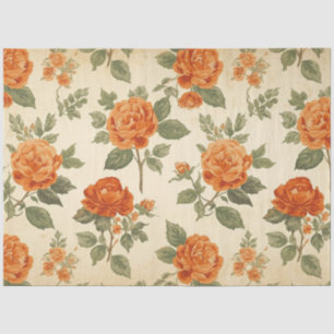 Landhausstil Blumen Dekoupage Seidenpapier