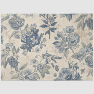 Landhausstil Blumen Dekupage Seidenpapier