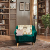 Landhausstil Blumen Fleecedecke