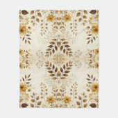 Landhausstil Blumen Fleecedecke (Vorderseite)