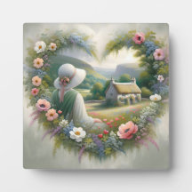 Landhausstil Blumen Herz Landschaft Landhaus