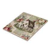 Landhausstil Blumenmuster Fliese (Seite)