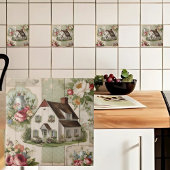 Landhausstil Blumenmuster Fliese