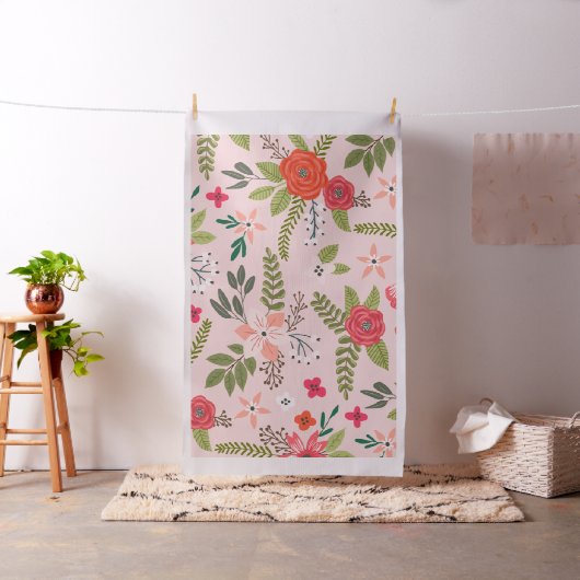 Landhausstil Blumenmuster Stoff (Beispiel)