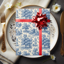 Landhausstil Puderblaue Französische Toile Vintage