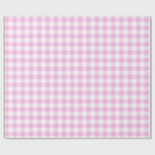 Landhausstil-Rosa-Karo Geschenkpapier (Flach)