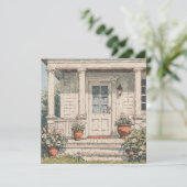 Landhausveranda Einladung (Stehend Vorderseite)