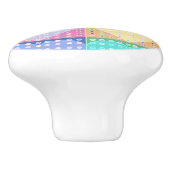 Landherzen-Quilt Keramikknauf (Seitenansicht)