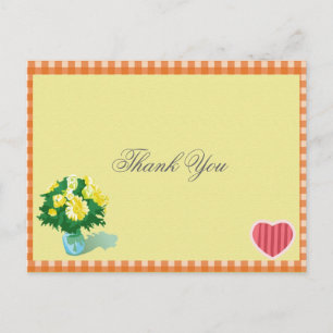 Landhochzeit Danke Postkarte. Postkarte