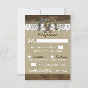 Landhochzeit Hufeisen Hochzeit RSVP Karten