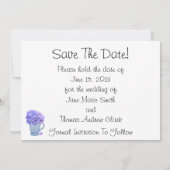 Landhochzeit Hydrangea Save The Date (Rückseite)