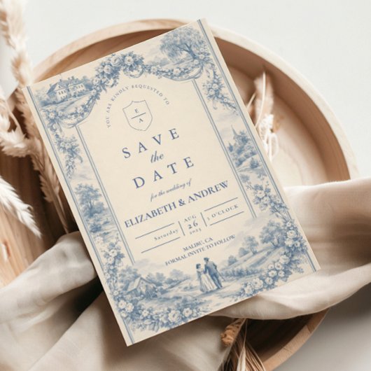 Landhochzeit im französischen Stil Save The Date