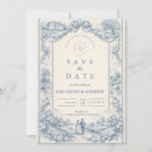 Landhochzeit im französischen Stil Save The Date (Vorderseite)