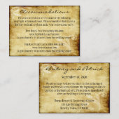 Landhochzeit Rustikale Insert-Accommodation-Karten Begleitkarte (Vorne/Hinten)