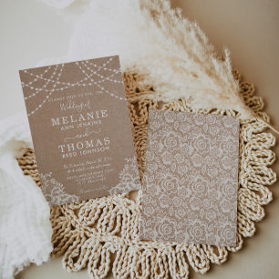 Landhochzeit und Kraft-Einladung zur Hochzeit, rus Einladung