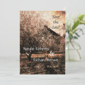 Landhochzeits-Einladungsschablone Einladung (Stehend Vorderseite)