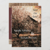 Landhochzeits-Einladungsschablone Einladung (Vorne/Hinten)