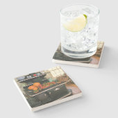 Landholzkochofen Steinuntersetzer (Seitenansicht)