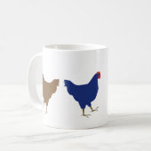 Landhühner-Tasse Kaffeetasse (Vorderseite Links)