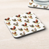 Landhühnermuster Untersetzer (Linke Seite)