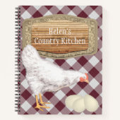 Landhühnerrezept Notizblock (Vorderseite)