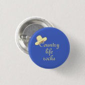 Landhut & Kalligrafie Button (Vorne & Hinten)